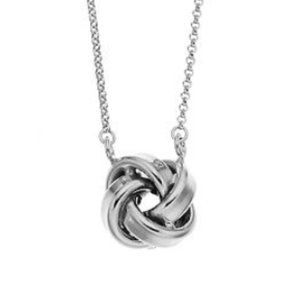 Sterling Silver Love Knot Necklace
